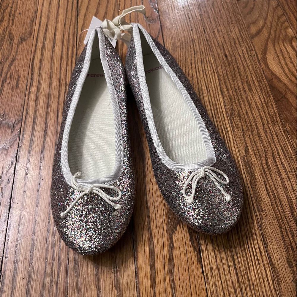 NEW Crew Cuts Girls' metallic Multicolor ballet flats size 3